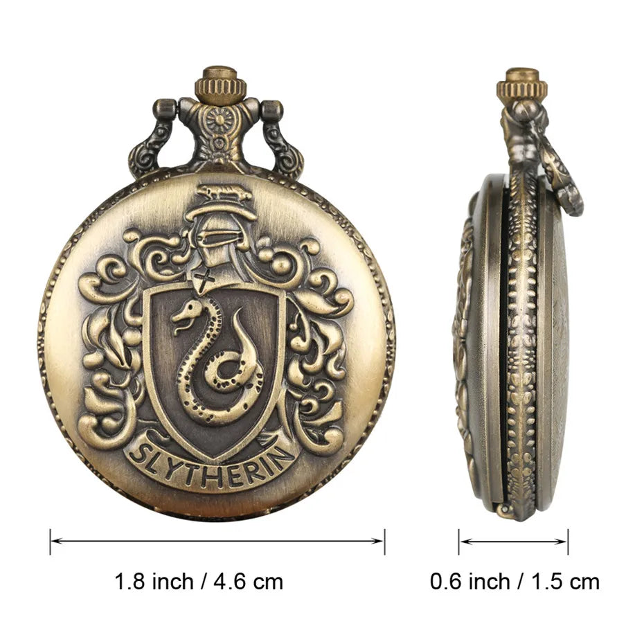 Vintage Hogwarts House Pocket Watch