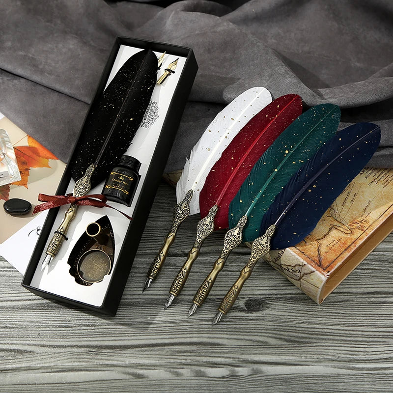 Harrypotter Quill Pen, Hippogriff quill dip pen, Pheonix feather pen for Wizarding world