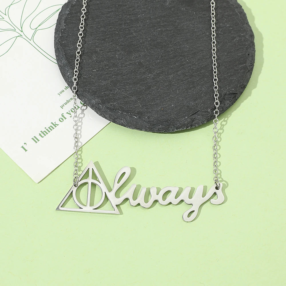Harrypotter most famous line "Always" necklace