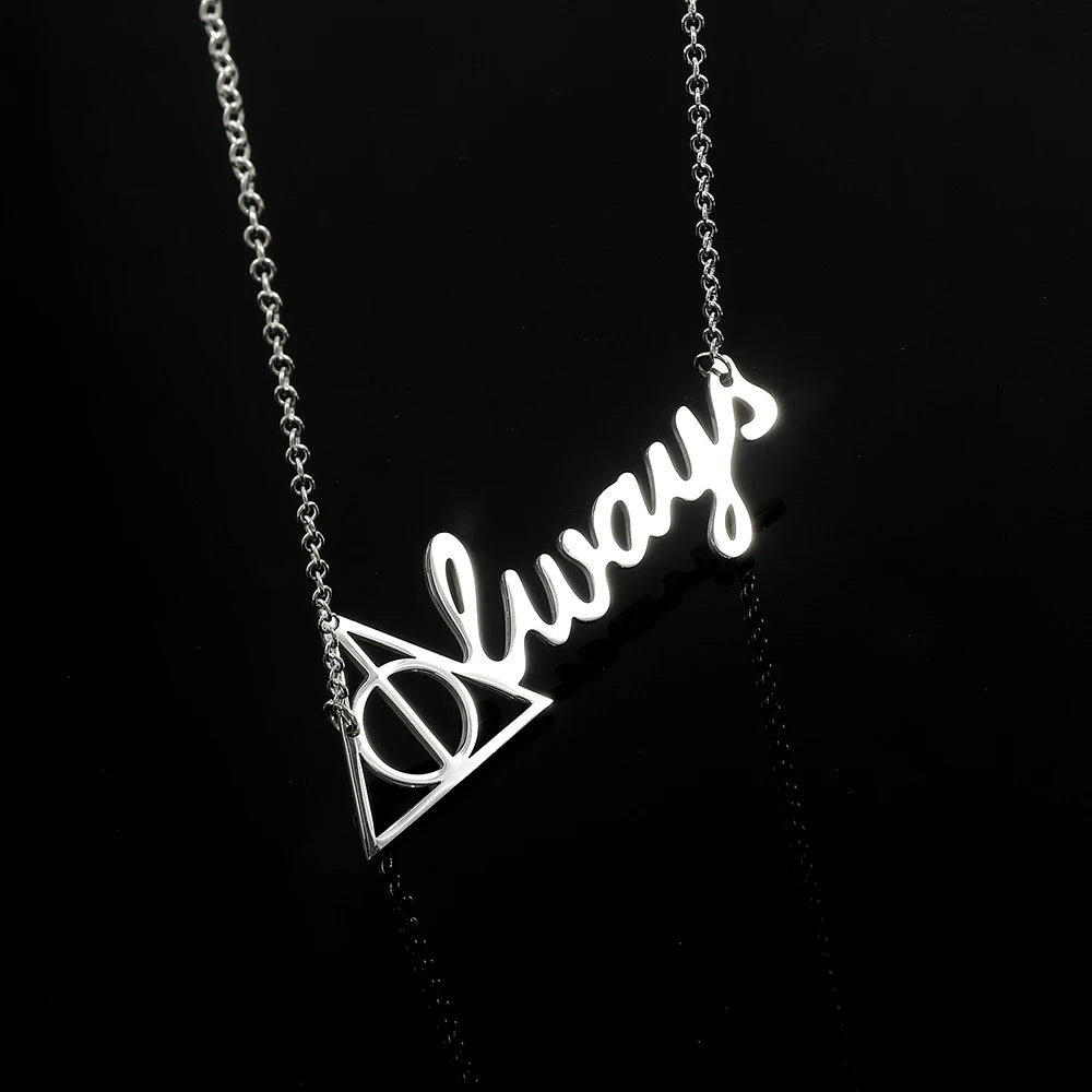 Harrypotter most famous line "Always" necklace