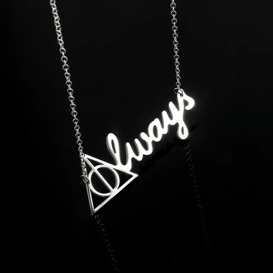 Harrypotter most famous line "Always" necklace