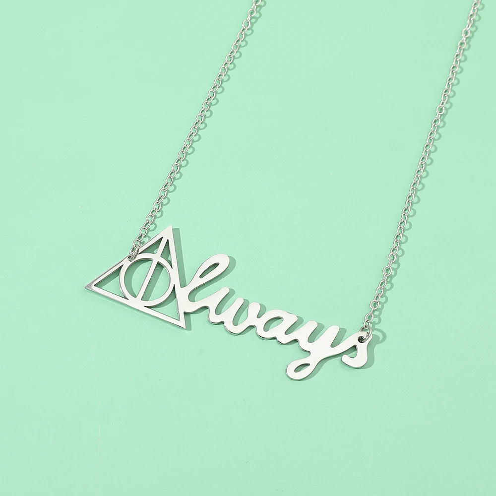 Harrypotter most famous line "Always" necklace