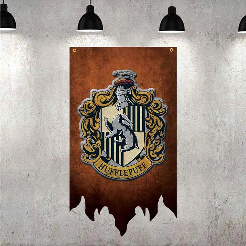 70*120cm Hogwarts Houses Flag Banner for Harrypotter themed Party & Cosplay