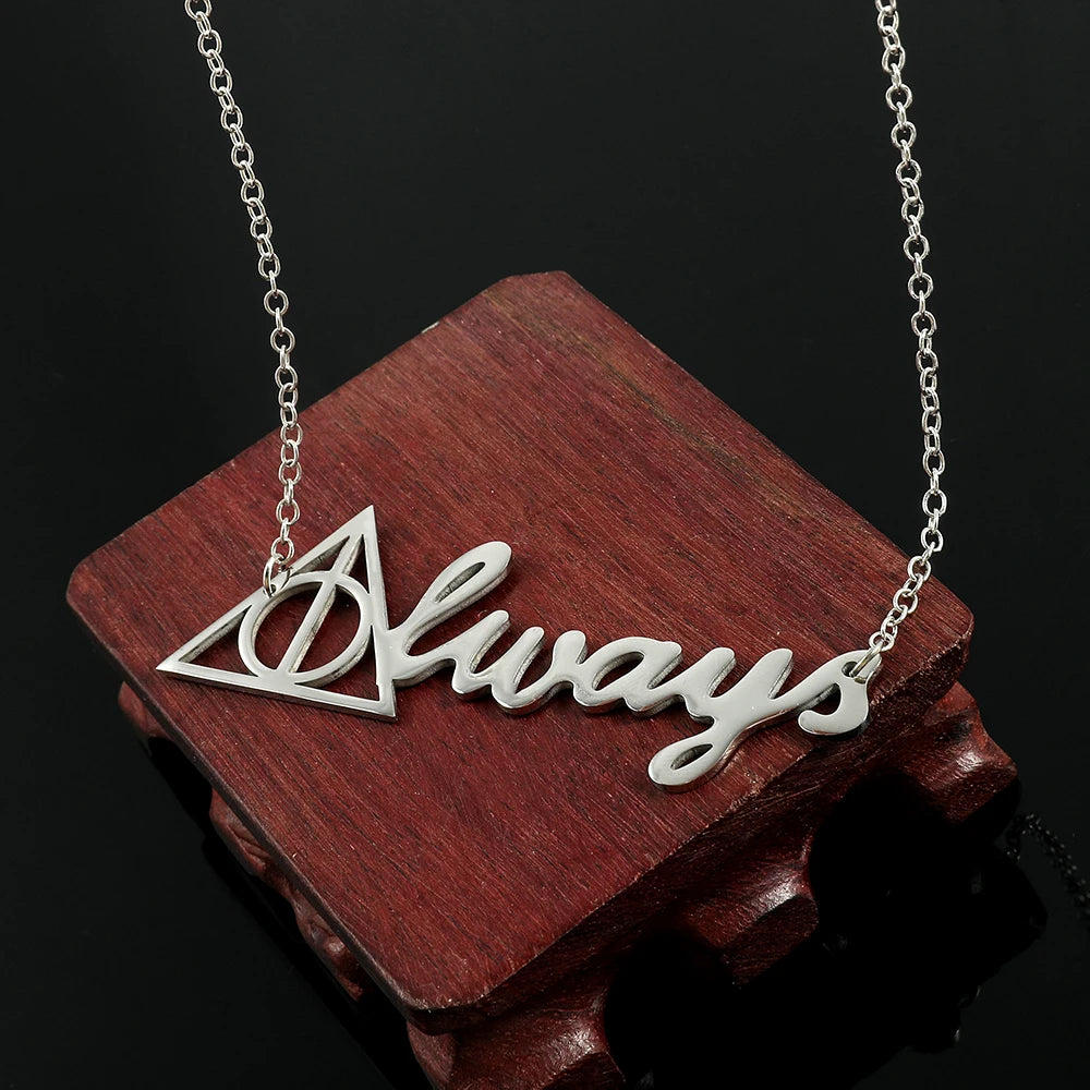 Harrypotter most famous line "Always" necklace