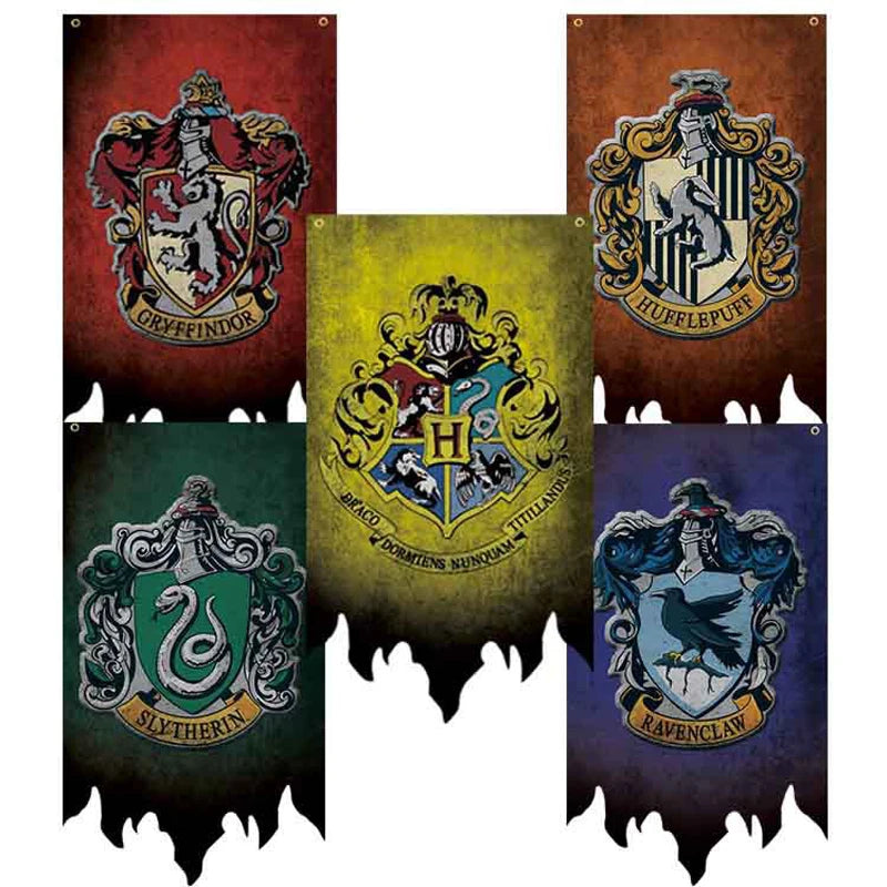 Harry Potter Hogwarts Houses Banners store 29x 48