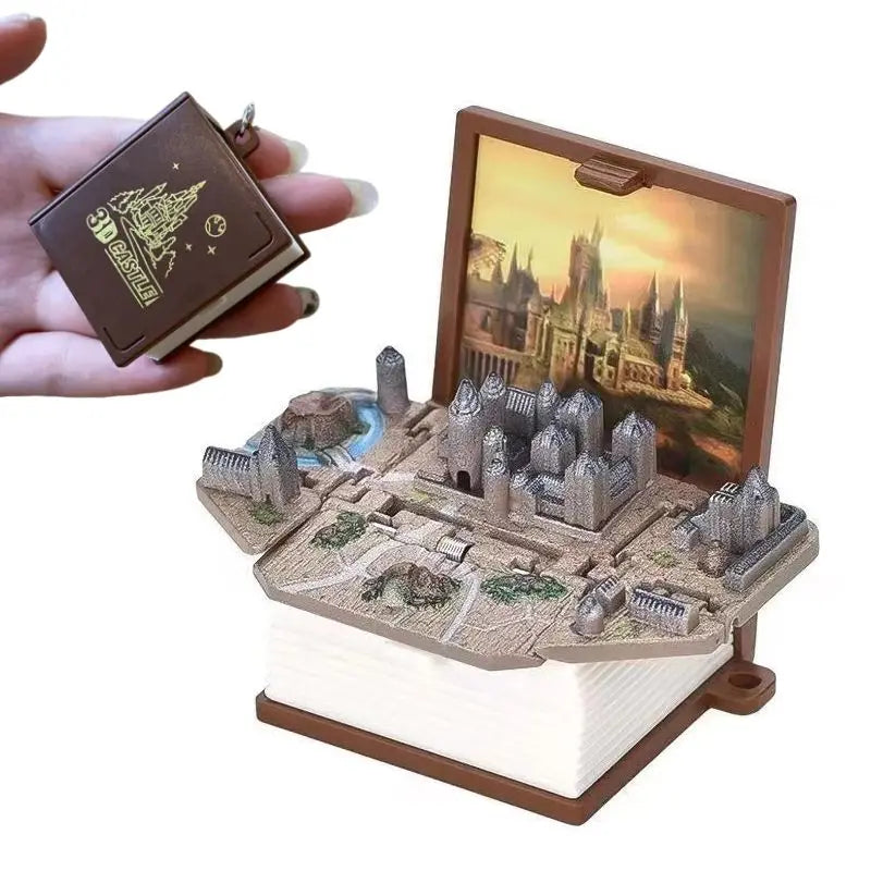 3D Hogwarts Castle Popup Keychain