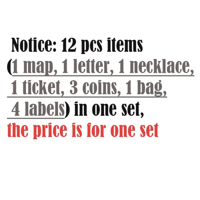 12PCS Hogwarts School Supplies Items - Albussevruspotter