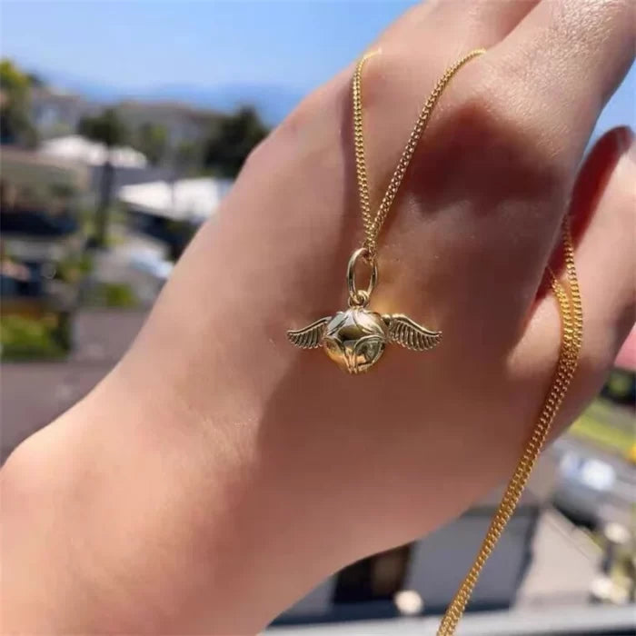 Golden Snitch Necklace for Wizarding World Fans! - Albussevruspotter