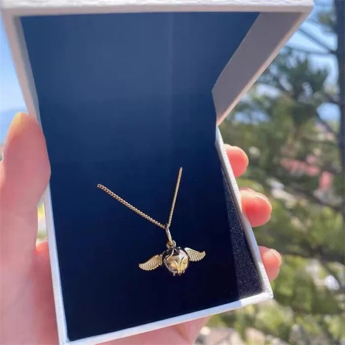 Golden Snitch Necklace for Wizarding World Fans! - Albussevruspotter