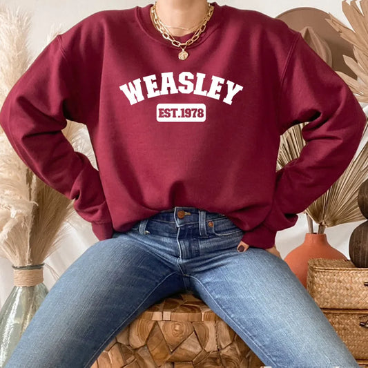 Weasley Harrypotter Crewneck Sweatshirt