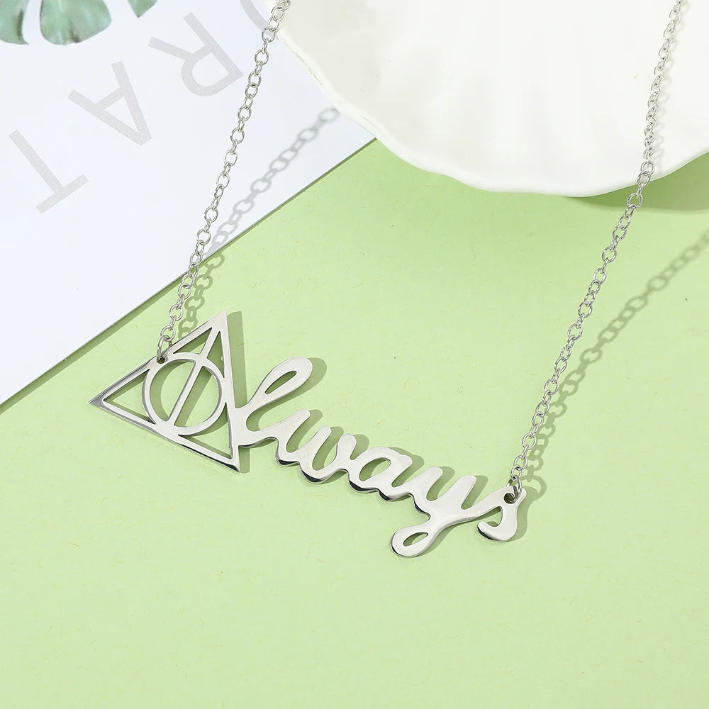 Harrypotter most famous line "Always" necklace