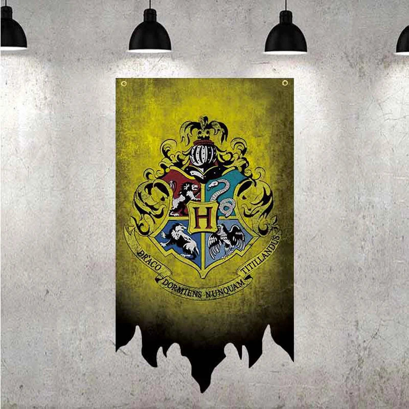 70*120cm Hogwarts Houses Flag Banner for Harrypotter themed Party & Cosplay